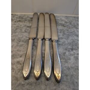 Lot Of Four Vintage Community Plate Flatware Stainless Steel Knives